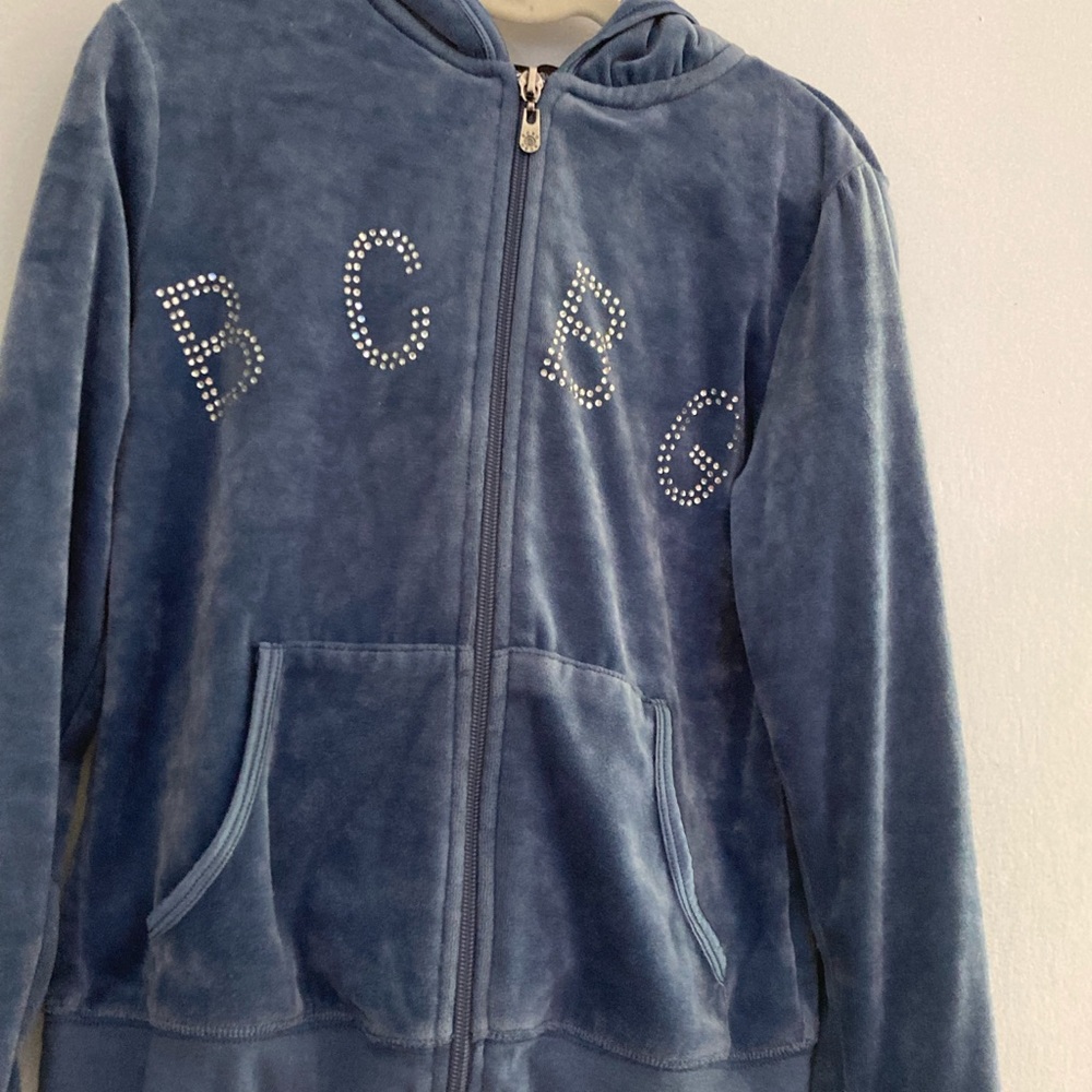 BCBG sweater with a hood